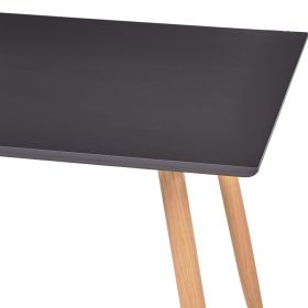 vidaXL Matbord gr√• och ek 120x60x74 cm MDF