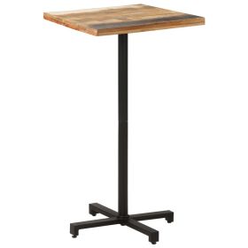 vidaXL Caf√©bord fyrkantigt 60x60x110 cm massivt √•tervunnet tr√§