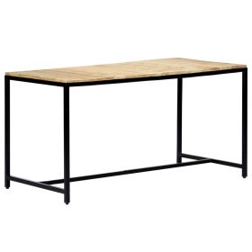 vidaXL Mesa de jantar 140x70x75 cm madeira de mangueira maci√ßa √°spera