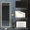 LED aluminum alloy frameless rectangular silver full-length mirror with stand 63 * 16 * 1 inch Bathroom Vanity Mirror for Bedroom Entryway