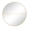 Wall Mirror 48 Inch Oversized Big Size Gold Circular Mirror Metal Framed Mirror Round Vanity Mirror Dressing Mirror, for Bathroom, Living Room