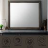 Ireland Gray Oak Finish Mirror
