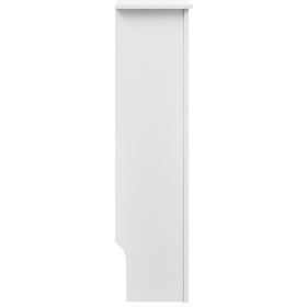 vidaXL Radiator Covers 2 pcs White MDF 112 cm